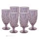 NOBLE-Set aus 6 authentischen, modernen, handbemalten Trinkgläsern aus hochwertigem Glas.
