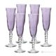 PERLE Set mit 6 authentischen handbemalten Flötengläsern aus hochwertigem Glas.