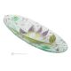 NINFEA – Tafelaufsatz, Tablett, Servierplatte, handgefertigtes kunstvolles Blumenmuster aus Glas