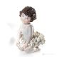 PLAISIRE - Capodimonte, Tänzerfigur, feine Porzellanstatuette.