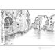 RIO SAN GIOVANNI LATERANO - VENEDIG Bleistiftzeichnungen auf Papir modern Made in Italy