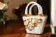 TASCHE Exklusives Ornament aus Keramik im Barockstil mit Details aus 24 Karat Gold Made in Italy