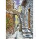 BLICK AUF MONTECCHIO Acrylgemälde auf Leinwand modern Made in Italy