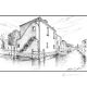 BLICK AUF VENEDIG Bleistiftzeichnungen auf Papir modern Made in Italy