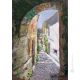 BLICK AUF LUCANO Acrylgemälde auf Leinwand modern Made in Italy