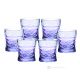 SOUND Set mit 6 authentischen, modernen, handbemalten Wassergläsern aus hochwertigem Glas.