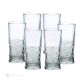 SOUND Set mit 6 authentischen, modernen, handbemalten Wassergläsern aus hochwertigem Glas.