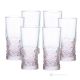 Set aus 6 authentischen, modernen, handbemalten Trinkgläsern aus hochwertigem Glas.
