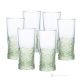 Set aus 6 authentischen, modernen, handbemalten Trinkgläsern aus hochwertigem Glas.