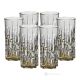 Set aus 6 authentischen, modernen, handbemalten Trinkgläsern aus hochwertigem Glas.