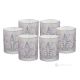 TATTOO Set mit 6 authentischen, modernen, handbemalten Wassergläsern aus hochwertigem Glas.