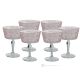 Set mit 6 authentischen handbemalten Champagnergläsern aus Qualitätsglas.
