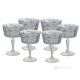 Set mit 6 authentischen handbemalten Champagnergläsern aus Qualitätsglas.