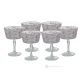 TATTOO Set mit 6 authentischen handbemalten Champagnergläsern aus Qualitätsglas.