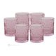 Set mit 6 authentischen, modernen, handbemalten Wassergläsern aus hochwertigem Glas.