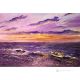 EIN SOMMERABEND Acrylgemälde auf Leinwand modern Made in Italy