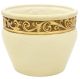 PORTAVASO ORO Übertopf Blumentopf Keramik 24k Blattgold Deko Handarbeit Made Italy