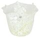 FAZZOLETTO MACETE MURRINE Murano Glas Schale Vase Blattsilber 925 Murrine Made Italy