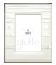 CUNEO Bilderrahmen 9x13 modern 925 Silber-laminiert Italienisches Design elegant