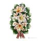 ORCHIDEEN - Blumenzweig zum Aufhängen, feines Capodimonte-Porzellan, dekorativ