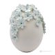 TIFFANY EGG – Tafelaufsatz, feine Capodimonte-Keramik
