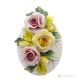 ROSENEI – Tischdekoration mit Blumen, feine Capodimonte-Keramik
