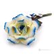 BLAUE ROSE – Hängeblume aus Capodimonte-Porzellan, handgefertigt, hochwertig