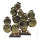 KAKTUS mundgeblasenes Muranoglas Blattgold 24K authentisches Made in Italy