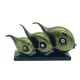 FISCHE mundgeblasenes Muranoglas Blattgold 24K authentisches Made in Italy