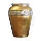 IRIS Italienische Keramik Vase handgemacht 24k Blattgold