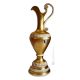 AMPHORA IRIS Italienische Keramik Vase handgemacht 24k Blattgold