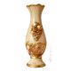 BELLO Italienische Keramik Vase handgemacht 24k Goldfarbe Swarovski-Kristalle Barockstil