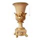 IMPERO Italienische Keramik Vase handgemacht 24k Goldfarbe Swarovski-Kristalle Barockstil