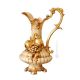 CARAFFA Italienische Keramik Vase handgemacht 24k Goldfarbe Swarovski-Kristalle Barockstil
