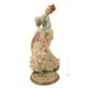 LADY WANDERIN Italienische Porzellan Figur Barock handgemacht Wohnkultur exklusiv elegant