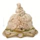 DAME MIT BABY 1071 Italienische Porzellan Figur Barock handgemacht elegant exklusiv Wohnkultur