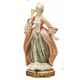 FRAU 1078 Italienische Porzellan Figur Barock handbemalt exklusiv Italienisches Design