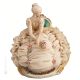 FRAU 1093 Italienische Porzellan Figur Barock handbemalt Wohnkultur elegant exklusiv 