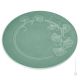 GIMGKO Schale Keramikteller authentischer künstlerischer Teller aus Keramik handgefertigt und dekoriert Made Italy grün