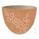 ORCHIDEA Cachepot Übertopf Blumentopfhalter authentische künstlerische Keramik Handarbeit rot