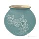 ORCHIDEE Cachepot Übertopf Blumentopfhalter authentische künstlerische Keramik Handarbeit