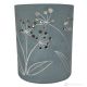 SOFFIONI Tischlampe Abat-jour Nachttischlampe authentische piemontesische Keramik handgefertigt und dekoriert grau