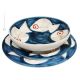 GINOSTRA Kollektion Tellerset Teller Set Geschirrset Handgemachte Keramik Made in Italy Sizilien