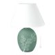 ORCHIDEA Tischlampe Abat-jour Nachttischlampe authentische piemontesische Keramik handgefertigt und dekoriert grün