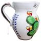 BROCCA CACTUS Keramik Karaffe Krug Dekanter handgemacht authentisch Sizilien Made in Italy