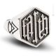 ANELLO EARTH LINE FOUR ELEMENTS Ring 925 Sterling Silber Nickelfreie authentisch Made in Italy
