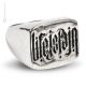 ANELLO LIFE IS PAIN LINE AMBIGRAMS Ring 925 Sterling Silber Nickelfreie authentisch Made in Italy
