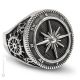 ANELLO WIND ROSE LINE SEA TATTOO Ring mit Kompass 925 Sterling Silber Nickelfreie authentisch Made in Italy