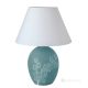 ORCHIDEA Tischlampe Abat-jour Nachttischlampe authentische piemontesische Keramik handgefertigt und dekoriert blau