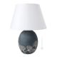 GIMGKO Tischlampe Abat-jour Nachttischlampe authentische piemontesische Keramik handgefertigt und dekoriert grau